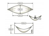  King size Classic Hammock Set Distances requaremenets 