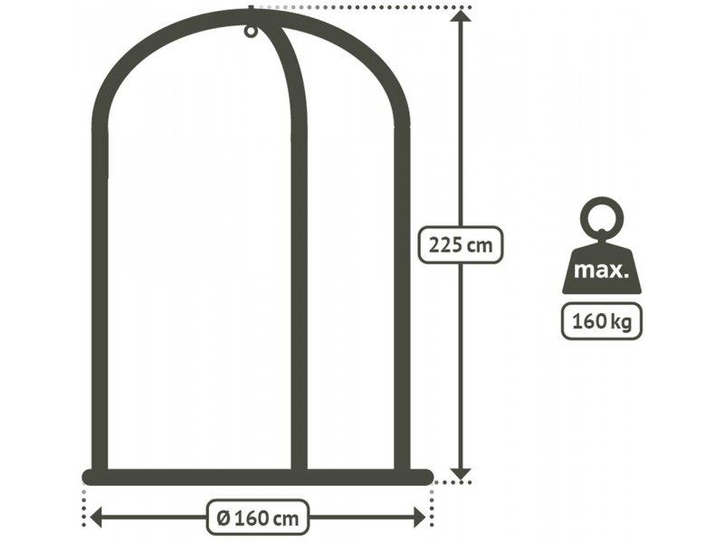 Μεταλλική Βαση Καρέκλας Υψος 225cm Πλάτος 160cm Αντοχή 160 κιλα
