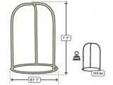 Powder Coated Steel Stand for Basic or Lounger Hammock Chairs
