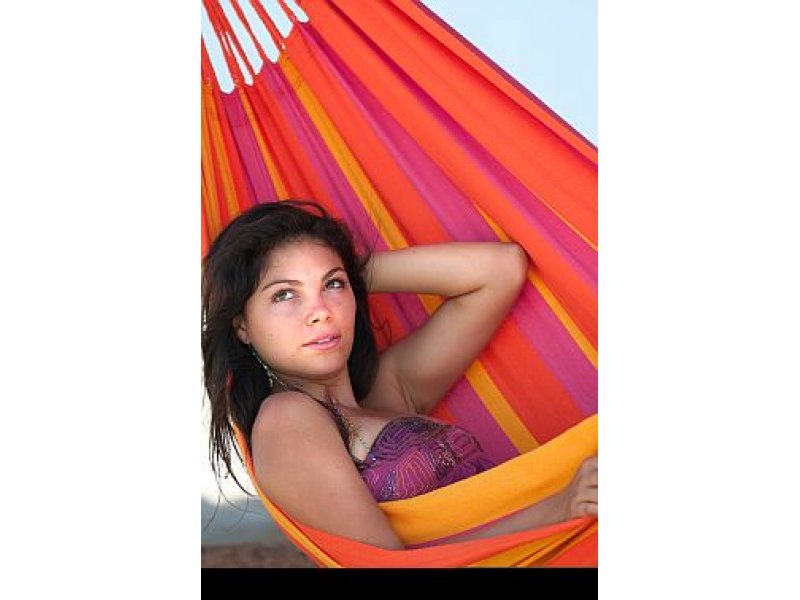 Αιώρα Κολομβιανα διπλή αποχρώσεις πορτοκαλί ( Sonrisa)