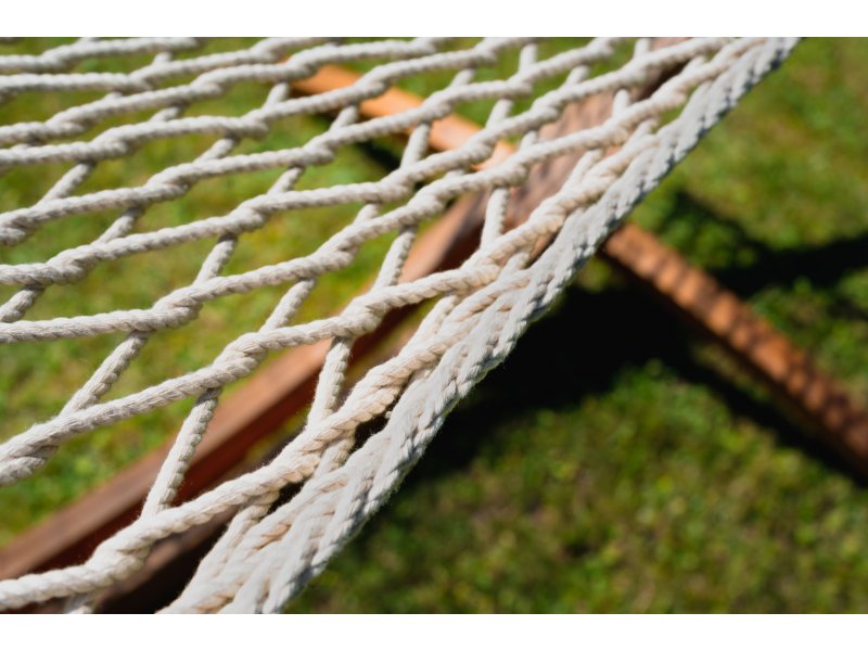 Διπλή αιώρα πλεκτη, ιδανικη για εξωτερικη χρηση σε πισινες και ξενοδοχεια 