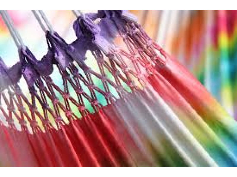 Υφασματινη Αιώρα Tie & Dye Πολύχρωμη Flower 