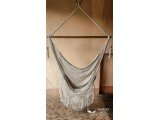 Hammock Chair Nicaraguan Nicamaca Grande Ecru with Macrame