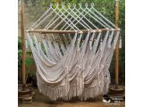 Nicaraguan Hammock Chair Ecru Macrame