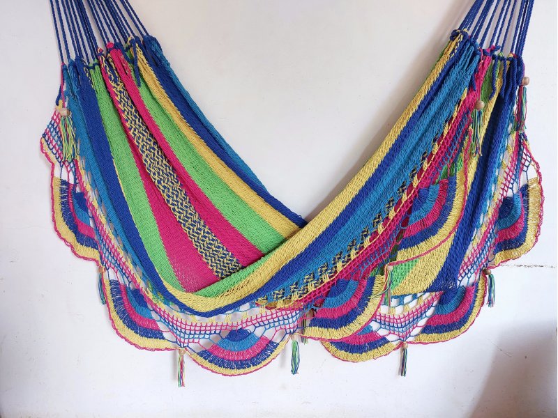 Αιωρα Νικαραγουα Διπλή Κροσια Πολύχρωμη Πελοπόννησος