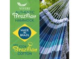 Authentic Brazilian Tropical Hammock Marina Blue Cotton Family Size