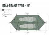 Διασταση Σκηνή-Τεντα-DD A-Frame MC παραλλαγή δύο ατόμων