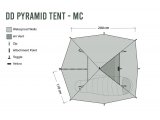 Bushcraft Σκηνή παραλλαγής για 2 ατόμα διαστασεις, αδιάβροχη DD Pyramid Tent Παραλλαγή