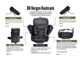 Σακίδιο Πλάτης &  Bushcraft DD Bergen Rucksack 55L Black Molle