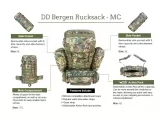Σακίδιο Πλάτης DD Bergen Rucksack 55L MC Camo Molle System