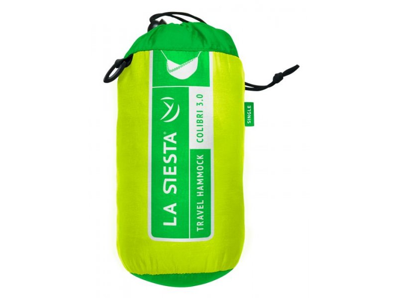 Συσκευασ'ια αιώρα ταξιδιωτική La Siesta Colibri 3 Palm πρασινη με σχοινία